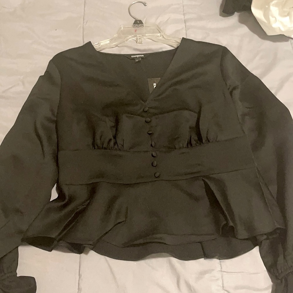 Black Dressy shirt express